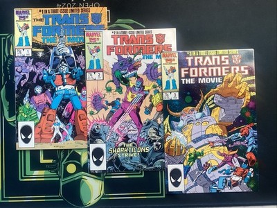 Transformers The Movie #1 - 3 (Three Issue Limited Series) - 1986