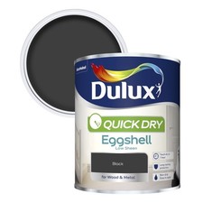 Image of Dulux Quick Dry Eggshell 750ml Black