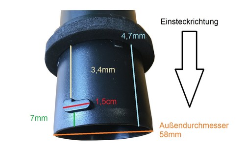 Ersatz-Schlauch antistatisch Saugschlauch 6 Meter passend für Würth ISS 55 - Bild 2 von 2