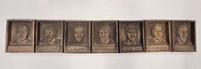1972 Sculptured NHL Hockey Superstars Wall Plaques Set Orr Esposito Plante Hull