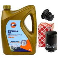 MotoröL Filter Set 5W-40 5 Liter + ÖLablassschraube FüR Audi A5 Q5 1.8 2.0 Tfsi