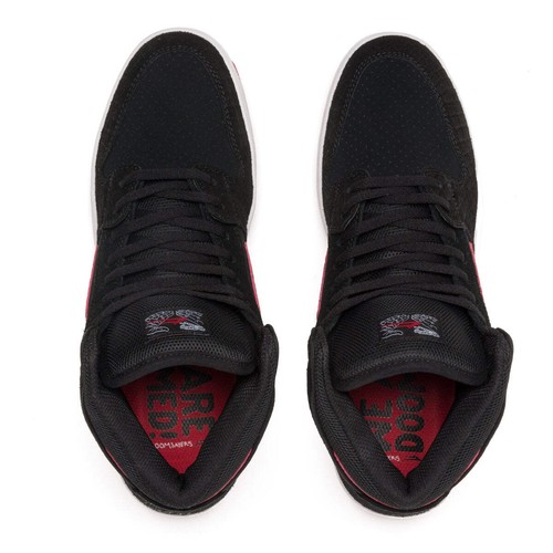 Lakai - Telford Black / Red Suede Skateboard Shoes - Picture 4 of 22