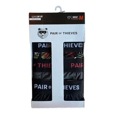 3 Pack Pair of Thieves Men's Super Fit Briefs Underwear Size M Black Gray