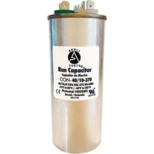 Appli Parts Dual Run Capacitor for ac 40+10 Mfd uF (microfarads) 370VAC CBB65 Ro