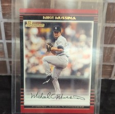 Bowman 2002 Mike Mussina New York Yankees Base Set #70 Baseball Card