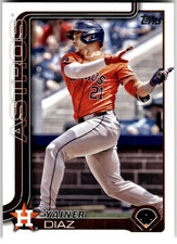 2025 Topps Series 1 #299 YAINER DIAZ Houston Astros MLB Baseball
