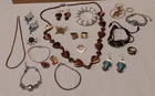 Nice Wearable Vintage & Costume Jewelry Lot Necklaces Earrings Pins Bracelets