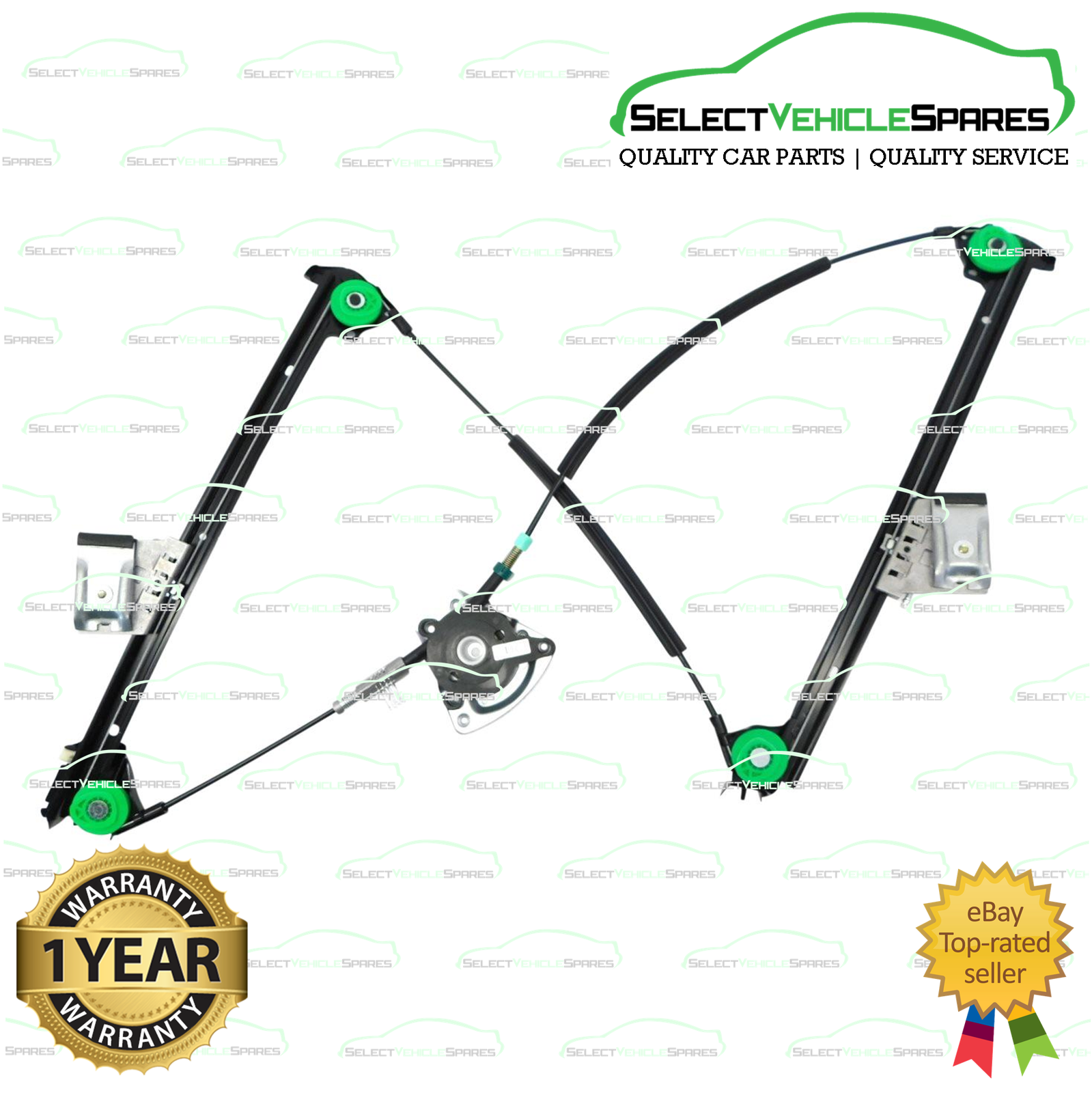 NEW PORSCHE 911 (996) PASSENGER SIDE FRONT LEFT WINDOW REGULATOR 1998-2004 - Image 2