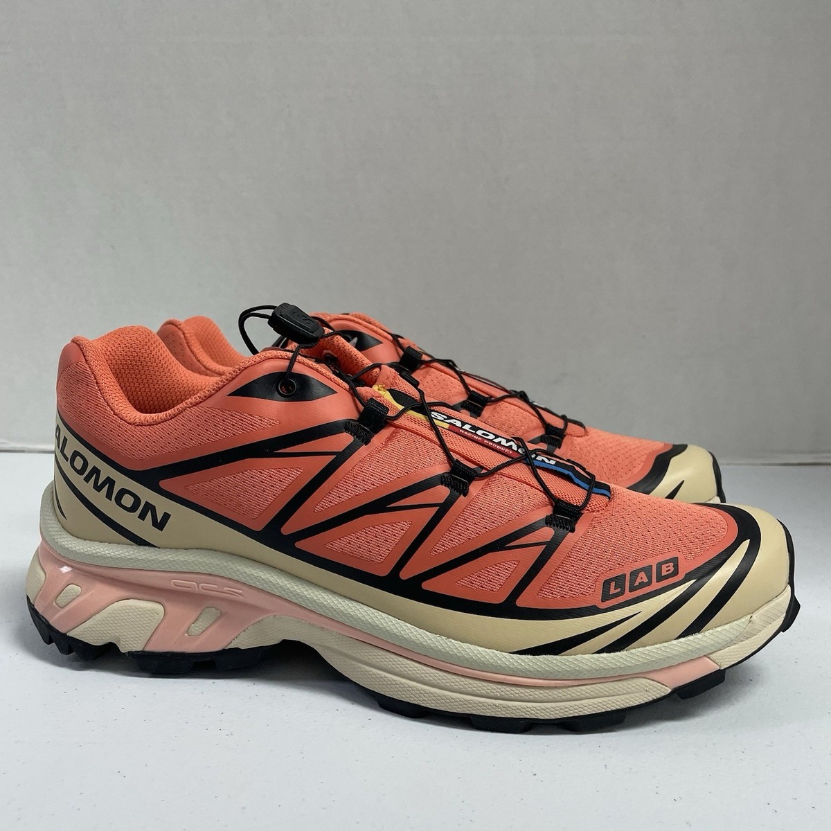 Salomon XT-6 Living Coral L47445000 Size 8 Trail Running Hiking