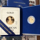 1989 $5 1/10th oz. American Gold Eagle Proof with Box & COA 🇺🇸