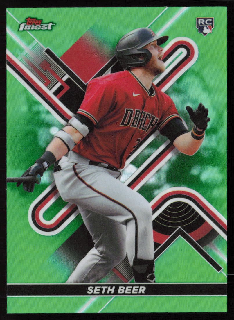 Seth Beer 2022 Finest Green Refractors #18 #/99 - Arizona Diamondbacks