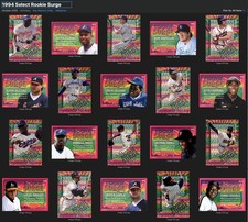 1994 Select/Pinnacle Ass't Inserts Lot (See List): MINT! $350 Value!!