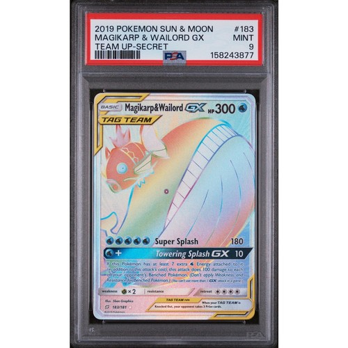 Magikarp & Wailord-GX graded PSA 9 for sale on eBay