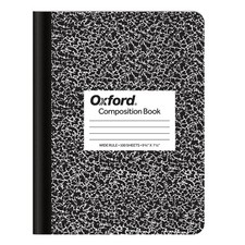 Oxford Marble Composition Book, 9 3/4 X 7 1/2 Inches, Wide Rule, Paperback, 100