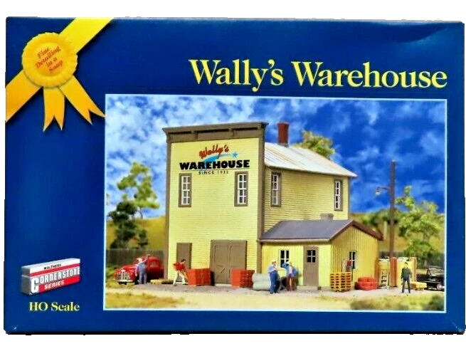 WALTHERS CONERSTONE 933-3605 WALLY'S WAREHOUSE HO=1/87 KIT GOLD SERIES/LAYOUT - Image 2 of 4