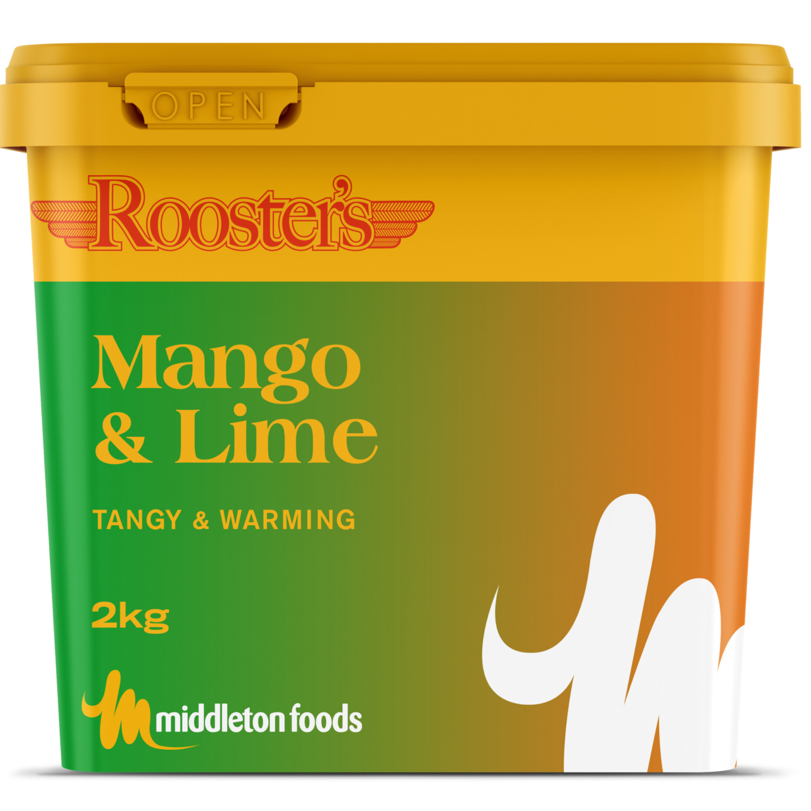 Rooster's Mango Lime Marinade 2KG Tangy Warming Spice Baste Piri Citrus Flavour