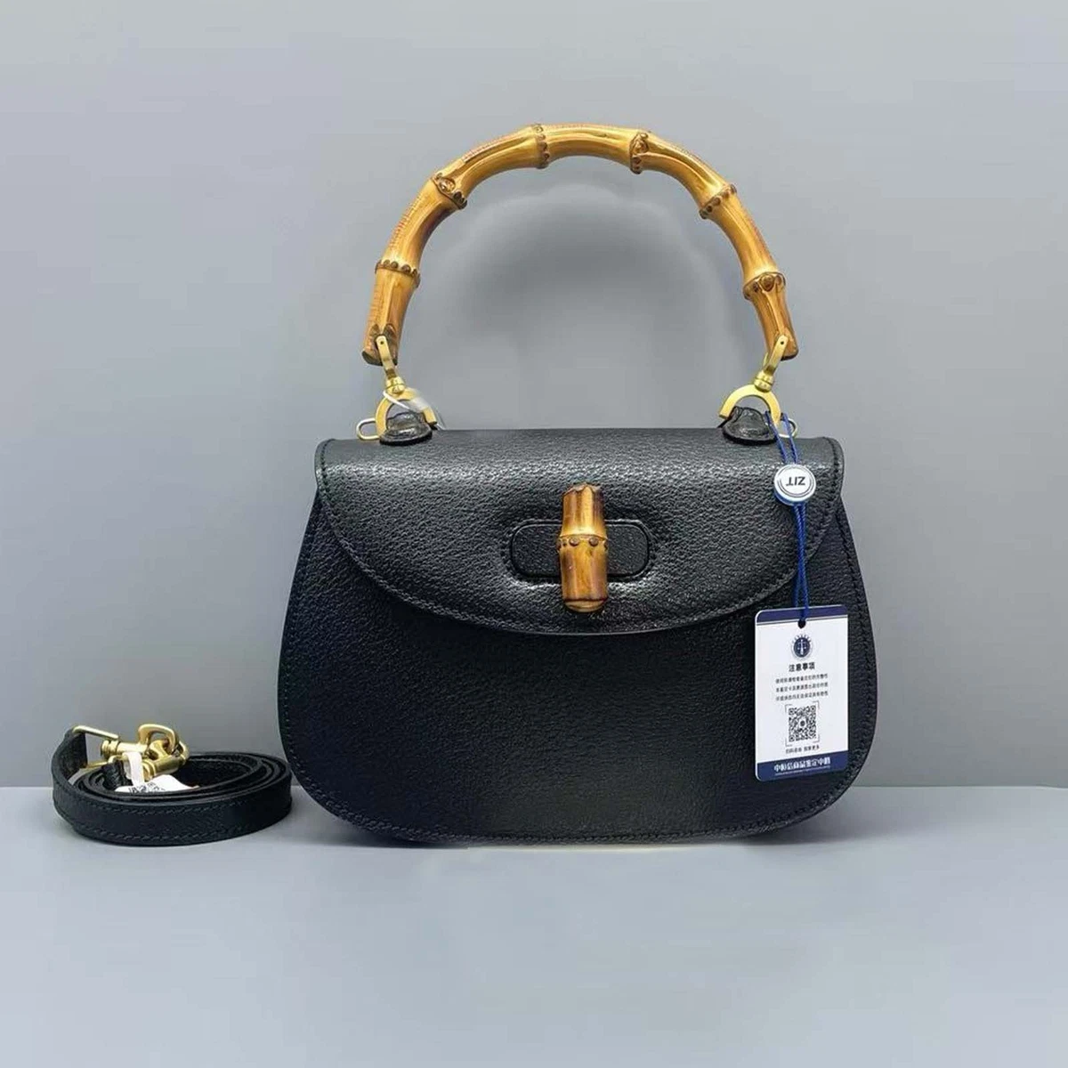 Gucci Bamboo Vintage Blue Patent Leather Sling Bag GUCCI Handbag Bamboo Leather 2way 470271 Blue | eLADY Globazone main image 3