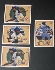 1991 Upper Deck Hank Aaron Baseball Heroes 4 Card Lot #21 #22 #24