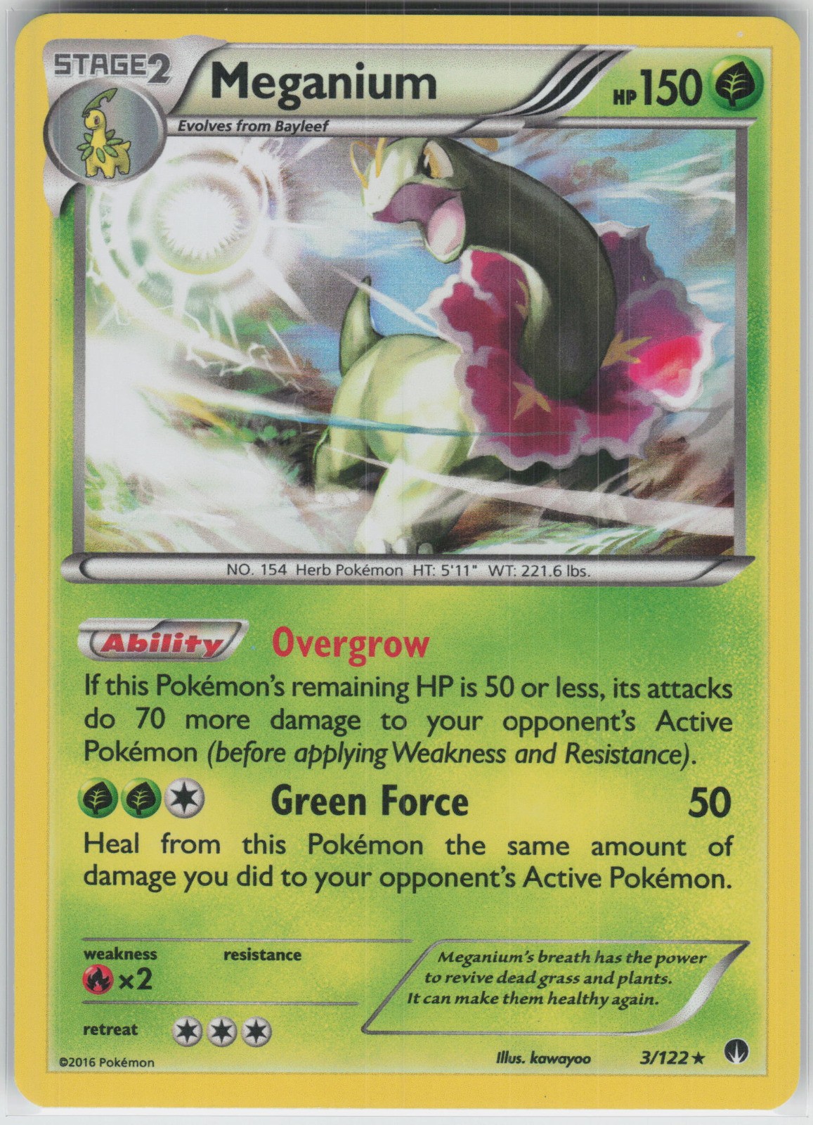 Meganium Holo Rare XY - BREAKpoint 3/122 LP
