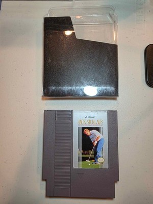 Jack Nicklaus Greatest 18 Holes of Major Championship Golf NES + Sleeve + Case