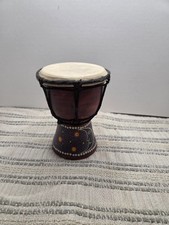 Djembe or Jembe drum with moon and stars decoration from Jerusalem