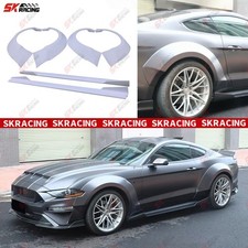 Unpainted Frp Side Skirts Fender Flare Wheel Arch Kits Fits Ford Mustang 18-23 Unpainted Frp Side Skirts Fender Flare Wheel Arch Kits Fits Ford Mustang 18-23