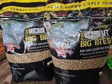 2X Microbe-Lift Legacy Big Bites Pond Koi  Goldfish Food 2 lb Bag Resealable
