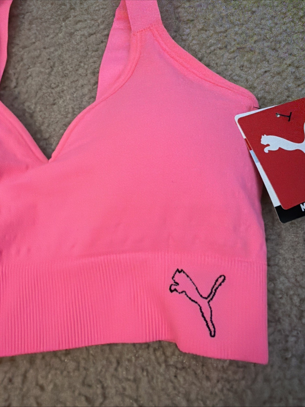 PUMA Womens Size M Drycell Low Support Seamless Removable Cups Sports Bra thumbnail 3