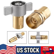 Hydraulic Quick Disconnect Coupler / Coupling Set 1 Inch NPT Wet-Line Wing Nut