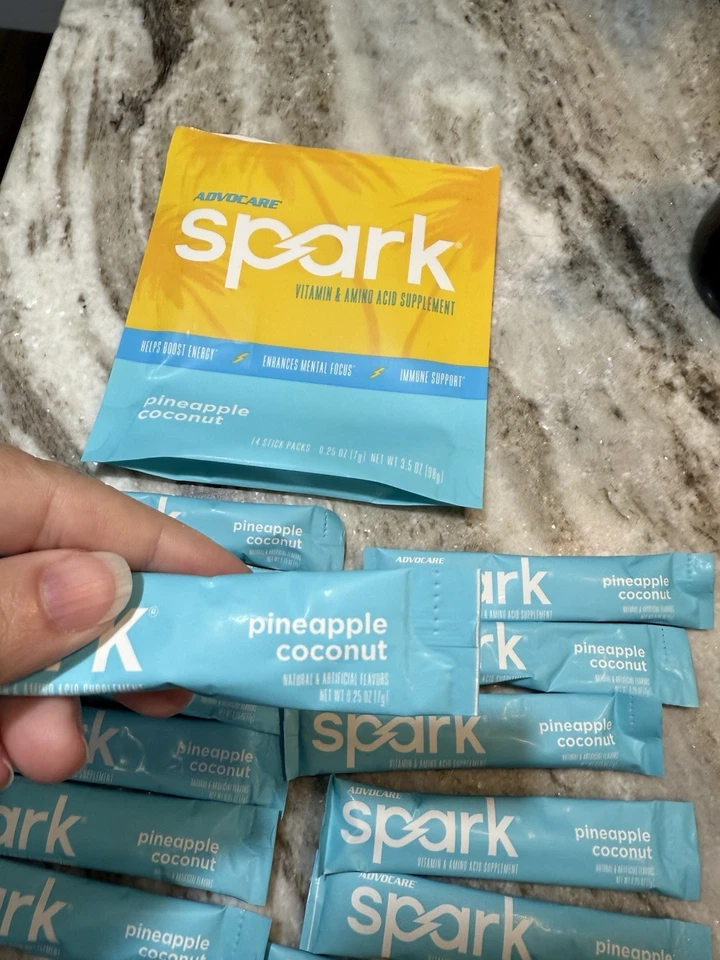 Advocare Piña Coco Chispa Stick Packs 13 Ct Caduca 03/27 Sabor Limitado Foto 3 de 4