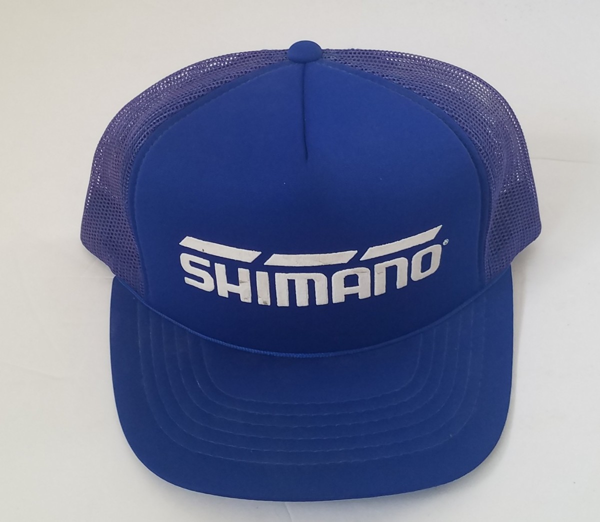 Vintage Used, Shimano Reels Blue Snapback Mesh Truckers Hat
