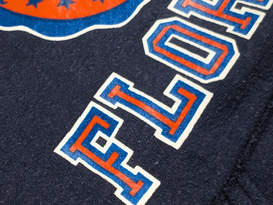 Sudadera con Capucha De Colección Años 80 University Of Florida Gators Sudor Suave Adulto Pequeña Azul U of F Foto 3 de 4