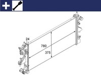 Mahle CR 881 000S KüHler, MotorküHlung FüR CitroËN Passend FüR Fiat
