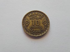 Marokko 10 Francs 1371 (1952) Sultan Mohammed V. Franz&ouml;sisches Protektorat