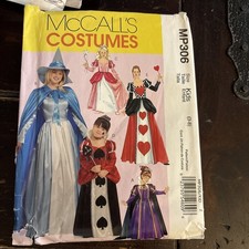 McCall  s Costumes Pattern  MP306 Girls Sizes 3-4, 5-6, 7-8 New Uncut  