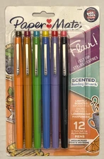 Paper Mate Flair Sunday Brunch Scented Felt Tip Pens Medium (0.7mm) 12 Count NEW
