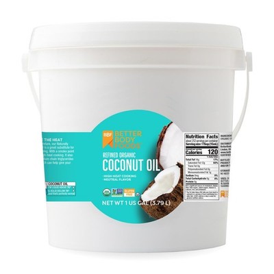 Foods Refined Organic Coconut Oil with Neutral Flavor and Aroma Non-GMO 1 Gallon
