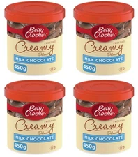 Betty Crocker Milk Chocolate Creamy Deluxe Frosting 450g (4 Pack)
