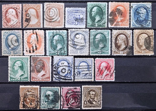 US Stamp Collection 1851-1890 Lot of 23 Scott # 11A/222 Used