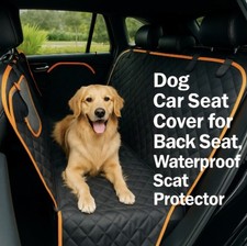 Dog Car Seat Cover Waterproof Scratch Proof Hammock Protector for Back Seat Pets