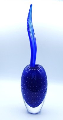 KOSTA BODA, ANNA EHRNER. ART OBJECT. LIMITED EDITION 100. ''BLUE FLAME''