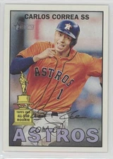 2016 Topps Heritage Action Variation SP Action Variation Carlos Correa #475 1o5
