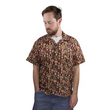 Vintage Patagonia Rhythm Shirt Mens M Inyo Atomic Purple Loop Collar Disco 90s