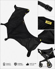Jaer Black Mesh Stroller Insect Cover Netting Sun Shade Canopy Cover