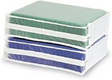 Set of 2 Sweater Bag, White, 2 Count (Pack of 1)