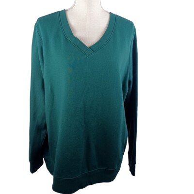 Old Navy V-Neck Sweater XL Green -Long Sleeve -Grandma -Grandpa