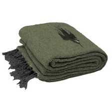 Olive Green Mexican Blanket Thunderbird Yoga Blanket Home Throw Blanket