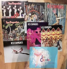 Ice Capades Programs, lot of 9 Vintage 1960s & 1970s