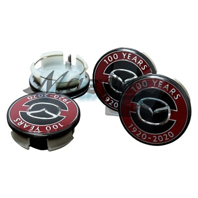 Mazda Genuine MX-5 MIATA 100th Anniversary Wheel Center Cap Set