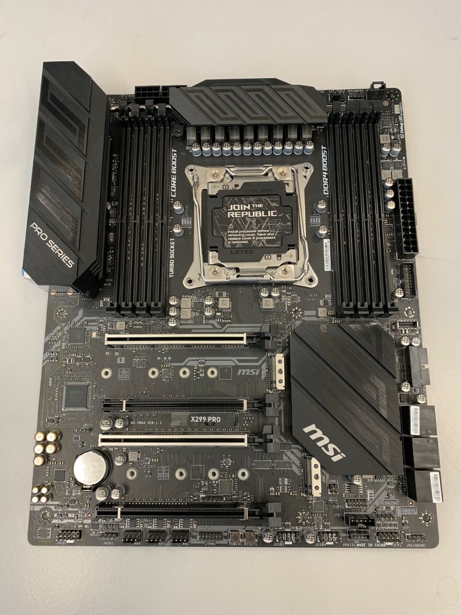 Cpu Msi X299 Gaming Pro Carbon Ac Motherboard Msi X299m Gaming Pro